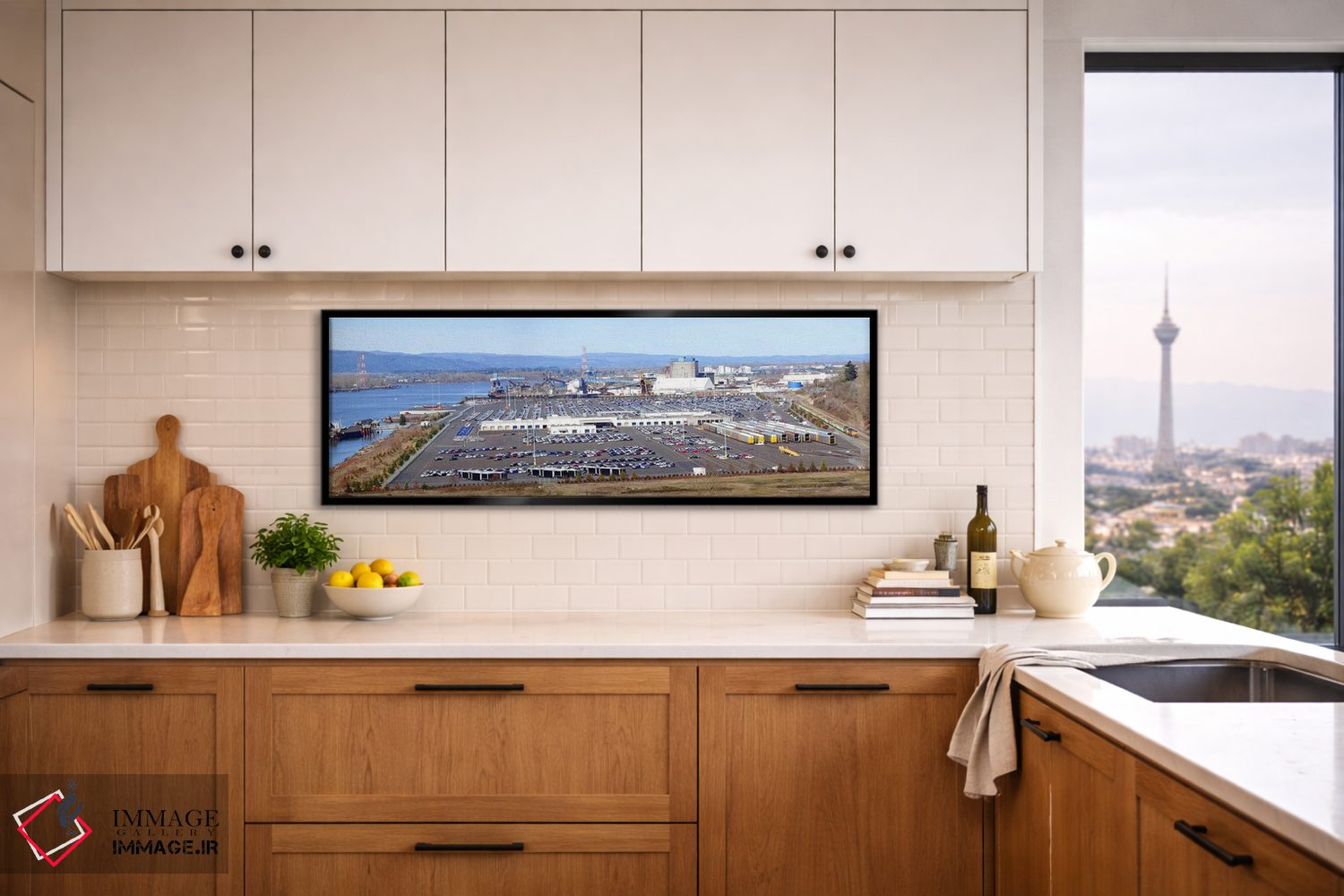 تابلو دکوراتیو Willamette River, Portland, Multnomah County, Oregon, U… اثر پانورامیک ایمجز - D5B