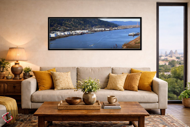 تابلو دکوراتیو Willamette River, Portland, Multnomah County, Oregon, U… اثر پانورامیک ایمجز - D6B