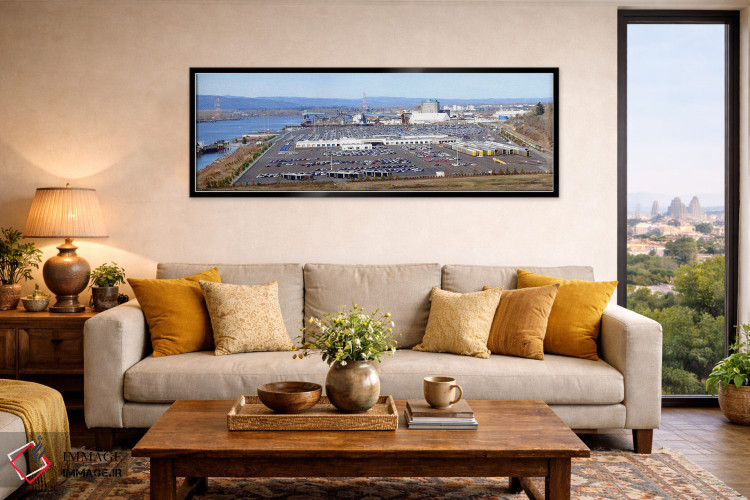 تابلو دکوراتیو Willamette River, Portland, Multnomah County, Oregon, U… اثر پانورامیک ایمجز - D6B