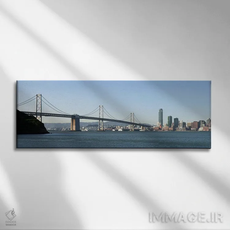 تابلو دکوراتیو Bay Bridge, San Francisco Bay, San Francisco, Californi… اثر پانورامیک ایمجز - نمای روبهرو روی دیوار