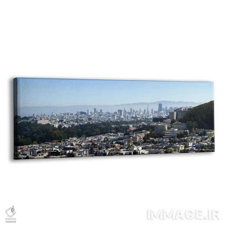 تابلو دکوراتیو California, USA,نمای زاویه بالا از یک شهر، سان فرانسیسک… اثر پانورامیک ایمجز - نمای پرسپکتیو محصول