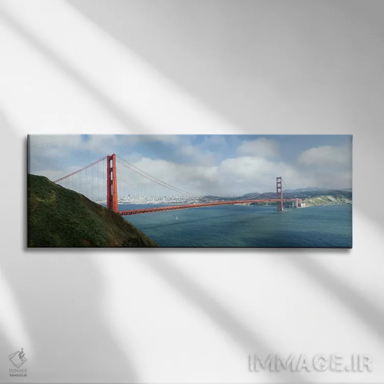 تابلو دکوراتیو San Francisco Bay, San Francisco, California, USA,پل مع… اثر پانورامیک ایمجز - نمای روبهرو روی دیوار