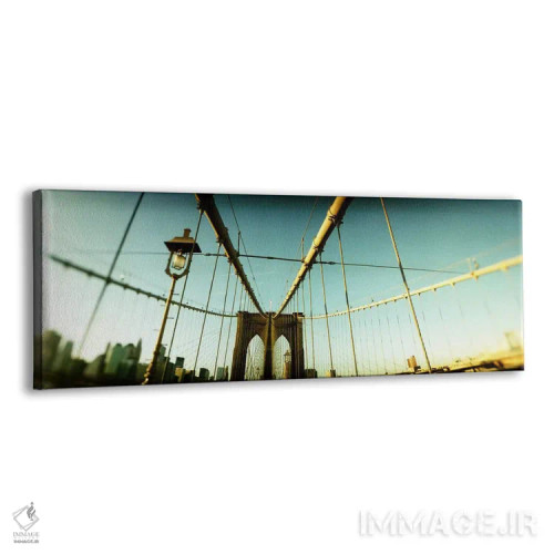 تابلو دکوراتیو Brooklyn Bridge, Manhattan, New York City, New York Sta… اثر پانورامیک ایمجز - نمای پرسپکتیو محصول