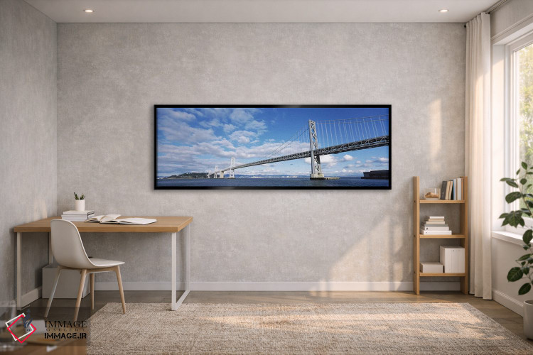 تابلو دکوراتیو Bay Bridge, San Francisco Bay, San Francisco, Californi… اثر پانورامیک ایمجز - D2B