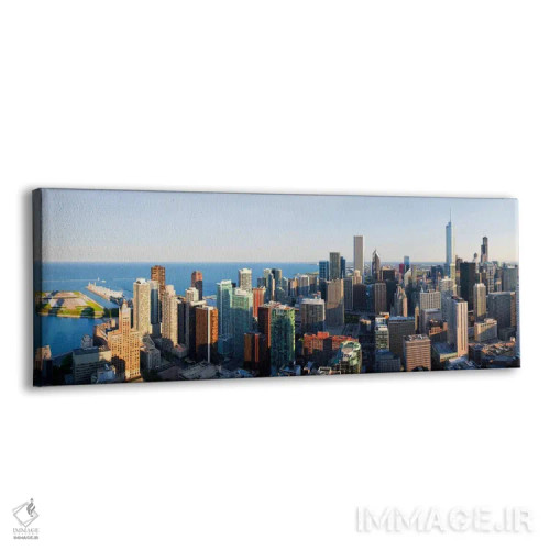 تابلو دکوراتیو Chicago, Cook County, Illinois, USA 2010,ساختمان ها در… اثر پانورامیک ایمجز - نمای پرسپکتیو محصول