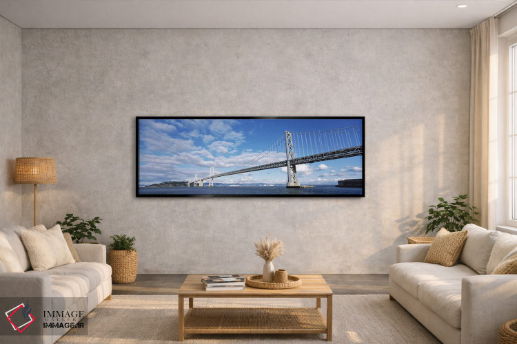 تابلو دکوراتیو Bay Bridge, San Francisco Bay, San Francisco, Californi… اثر پانورامیک ایمجز - D5B