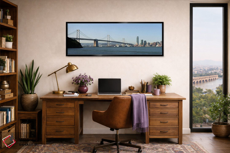 تابلو دکوراتیو Bay Bridge, San Francisco Bay, San Francisco, Californi… اثر پانورامیک ایمجز - D2B