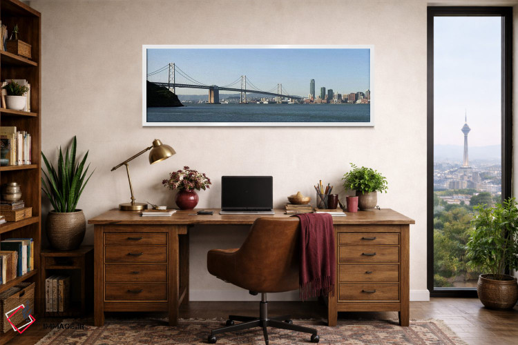 تابلو دکوراتیو Bay Bridge, San Francisco Bay, San Francisco, Californi… اثر پانورامیک ایمجز - D1W