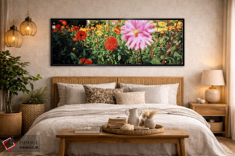 تابلو دکوراتیو Stuttgart, Baden-Wurttemberg, Germany,گل های داهلیا در… اثر پانورامیک ایمجز - D5B