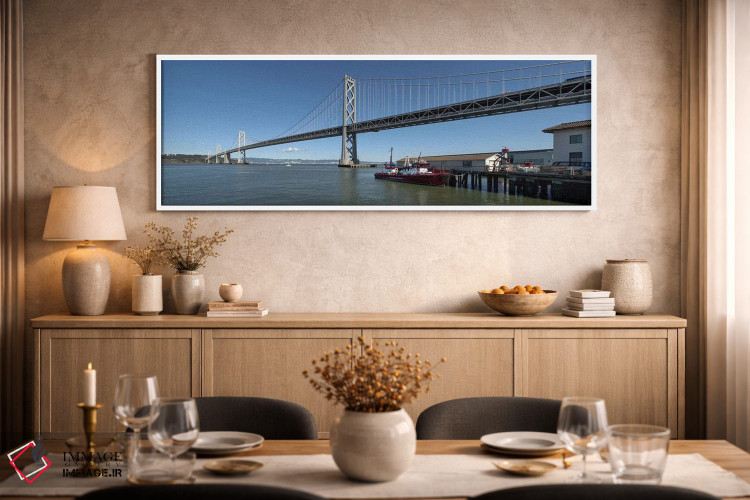 تابلو دکوراتیو Bay Bridge, San Francisco Bay, San Francisco, Californi… اثر پانورامیک ایمجز - D2W