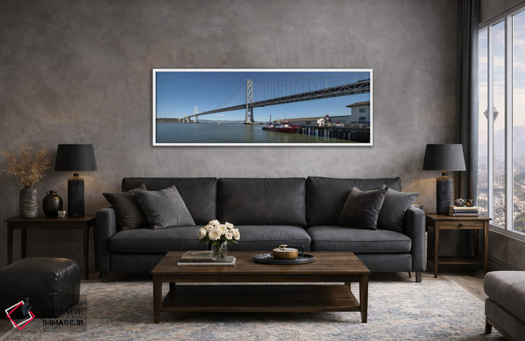 تابلو دکوراتیو Bay Bridge, San Francisco Bay, San Francisco, Californi… اثر پانورامیک ایمجز - D4W