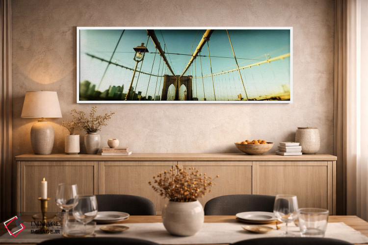 تابلو دکوراتیو Brooklyn Bridge, Manhattan, New York City, New York Sta… اثر پانورامیک ایمجز - D2W