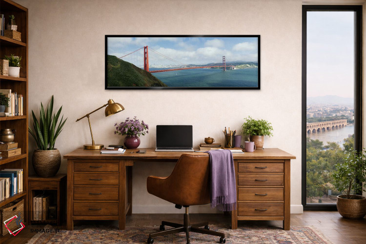 تابلو دکوراتیو San Francisco Bay, San Francisco, California, USA,پل مع… اثر پانورامیک ایمجز - D2B