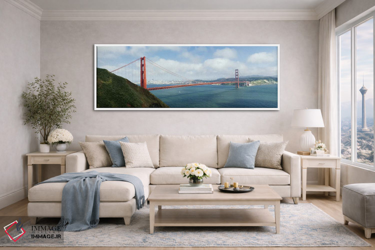 تابلو دکوراتیو San Francisco Bay, San Francisco, California, USA,پل مع… اثر پانورامیک ایمجز - D4W