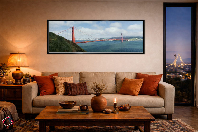 تابلو دکوراتیو San Francisco Bay, San Francisco, California, USA,پل مع… اثر پانورامیک ایمجز - D5B