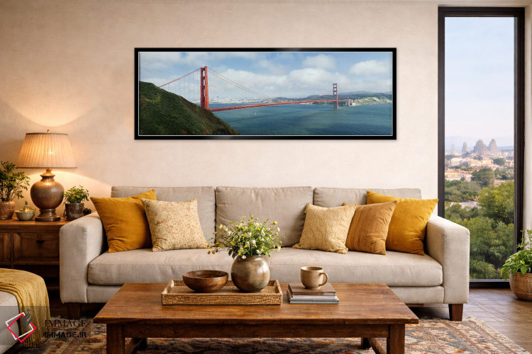 تابلو دکوراتیو San Francisco Bay, San Francisco, California, USA,پل مع… اثر پانورامیک ایمجز - D6B