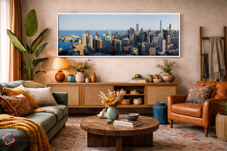 تابلو دکوراتیو Chicago, Cook County, Illinois, USA 2010,ساختمان ها در… اثر پانورامیک ایمجز - D2W