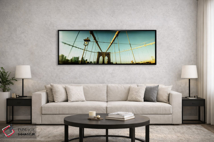 تابلو دکوراتیو Brooklyn Bridge, Manhattan, New York City, New York Sta… اثر پانورامیک ایمجز - D5B