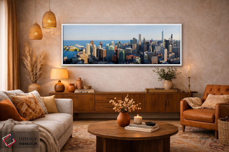 تابلو دکوراتیو Chicago, Cook County, Illinois, USA 2010,ساختمان ها در… اثر پانورامیک ایمجز - D4W