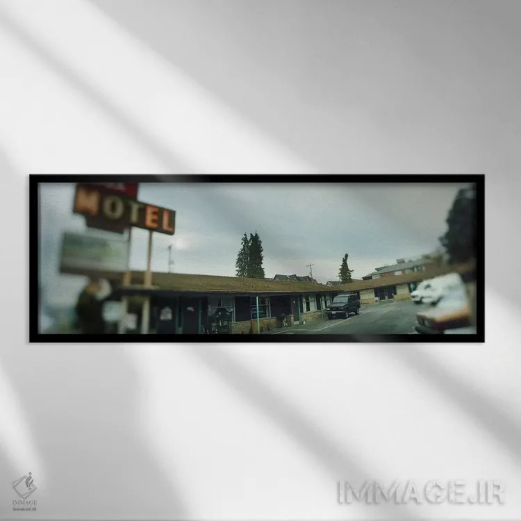 تابلو دکوراتیو Aurora Avenue, Seattle, Washington State, USA,موتل کنار… اثر پانورامیک ایمجز - نمای قابدار مشکی