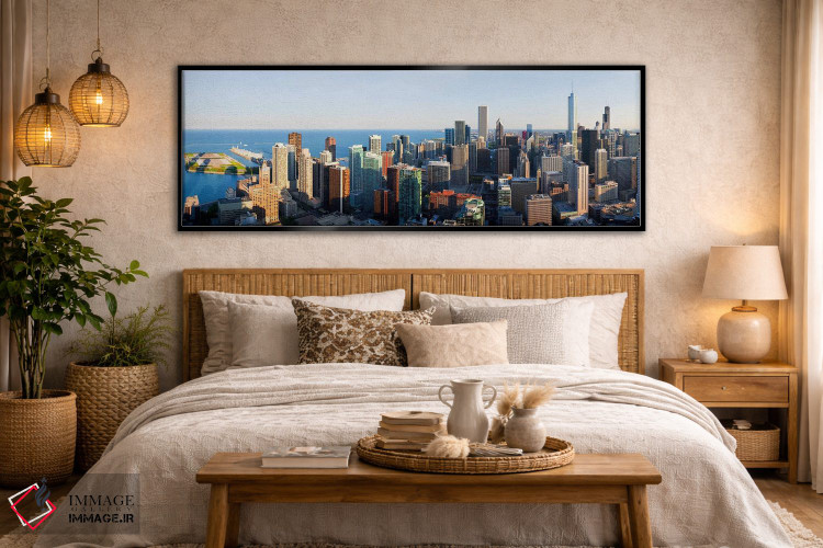 تابلو دکوراتیو Chicago, Cook County, Illinois, USA 2010,ساختمان ها در… اثر پانورامیک ایمجز - D5B