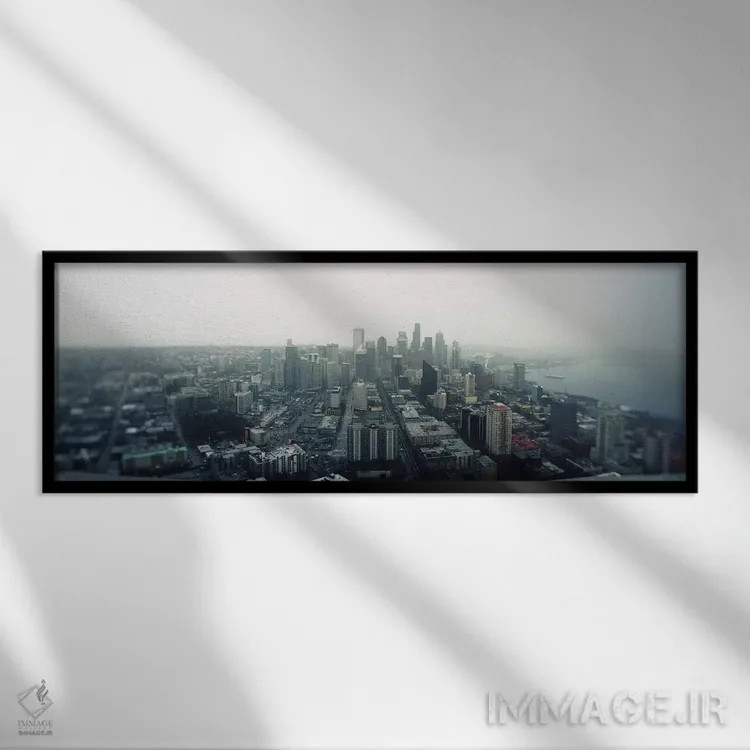تابلو دکوراتیو Queen Anne Hill, Seattle, Washington State, USA 2010,شه… اثر پانورامیک ایمجز - نمای قابدار مشکی