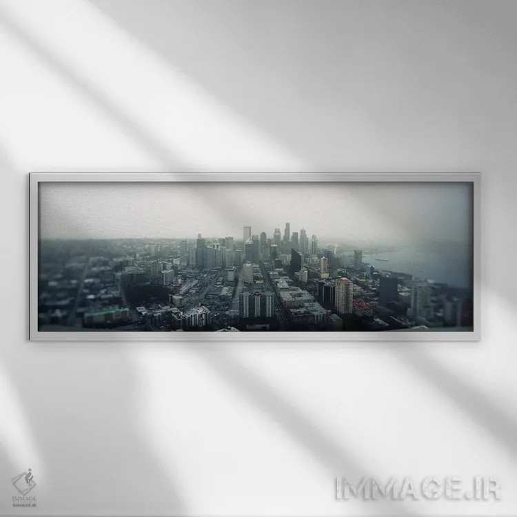 تابلو دکوراتیو Queen Anne Hill, Seattle, Washington State, USA 2010,شه… اثر پانورامیک ایمجز - نمای قابدار سفید