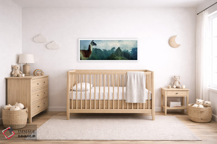 تابلو دکوراتیو Machu Picchu, Cusco Region, Peru,آلپاکا روی کوه با سایت… اثر پانورامیک ایمجز - D6W