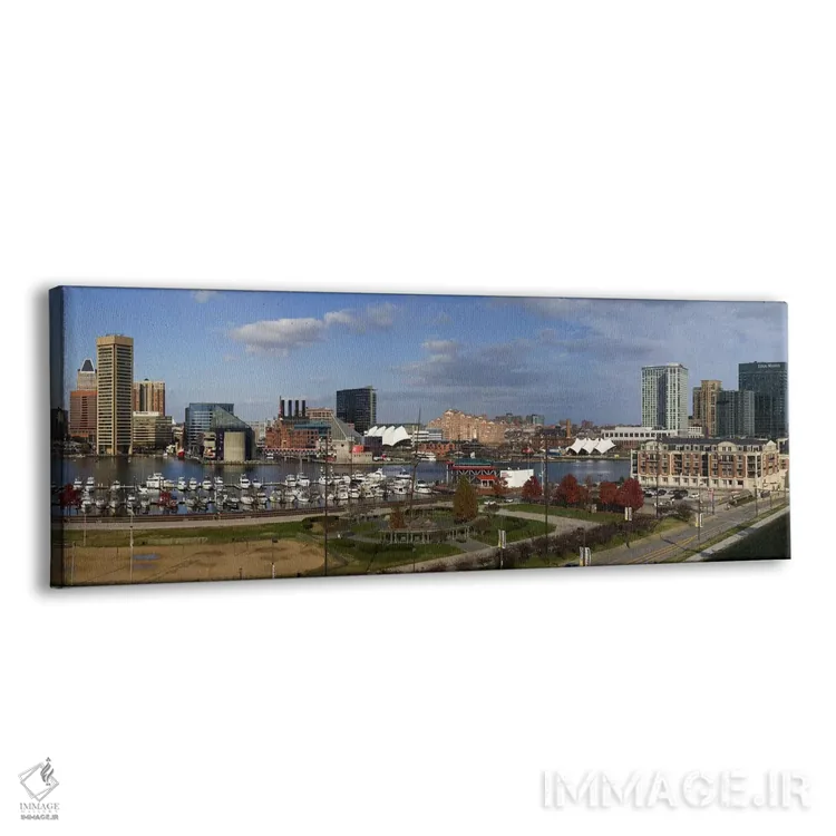 تابلو دکوراتیو Inner Harbor, Baltimore, Maryland, USA 2009,ساختمان ها… اثر پانورامیک ایمجز - نمای پرسپکتیو محصول