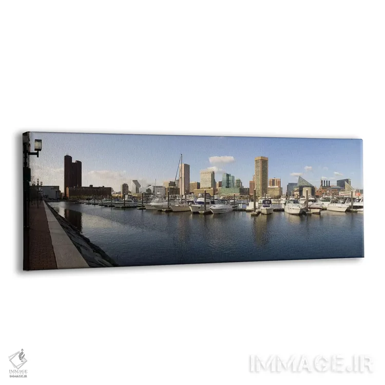 تابلو دکوراتیو Inner Harbor, Baltimore, Maryland, USA 2009,قایق های لن… اثر پانورامیک ایمجز - نمای پرسپکتیو محصول