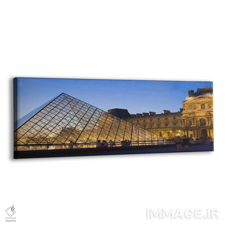 تابلو دکوراتیو Louvre Pyramid, Musee Du Louvre, Paris, Ile-de-France… اثر پانورامیک ایمجز - نمای پرسپکتیو محصول