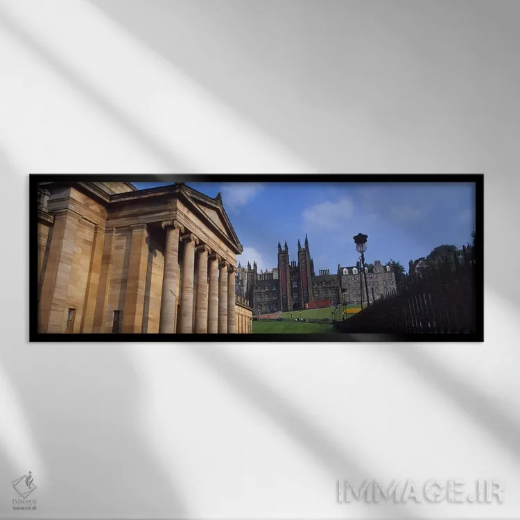 تابلو دکوراتیو National Gallery Of Scotland, The Mound, Edinburgh, Sco… اثر پانورامیک ایمجز - نمای قابدار مشکی