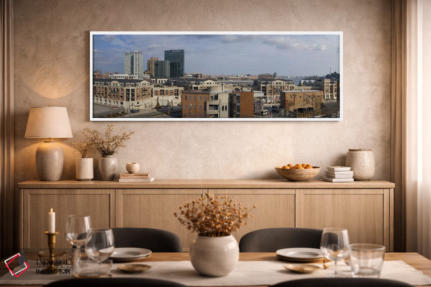 تابلو دکوراتیو Inner Harbor, Baltimore, Maryland, USA 2009 #2,ساختمان… اثر پانورامیک ایمجز - D2W