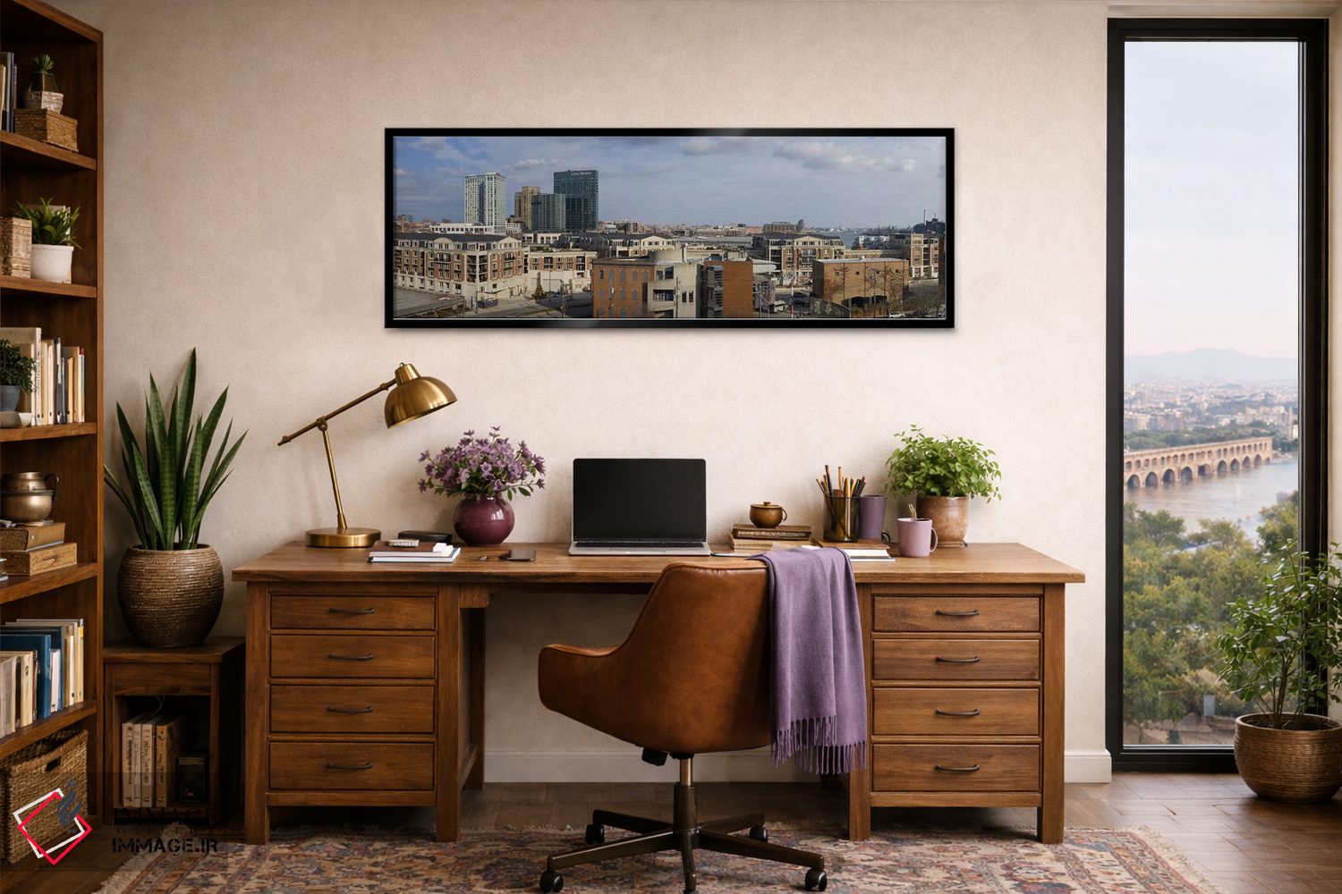 تابلو دکوراتیو Inner Harbor, Baltimore, Maryland, USA 2009 #2,ساختمان… اثر پانورامیک ایمجز - D3B