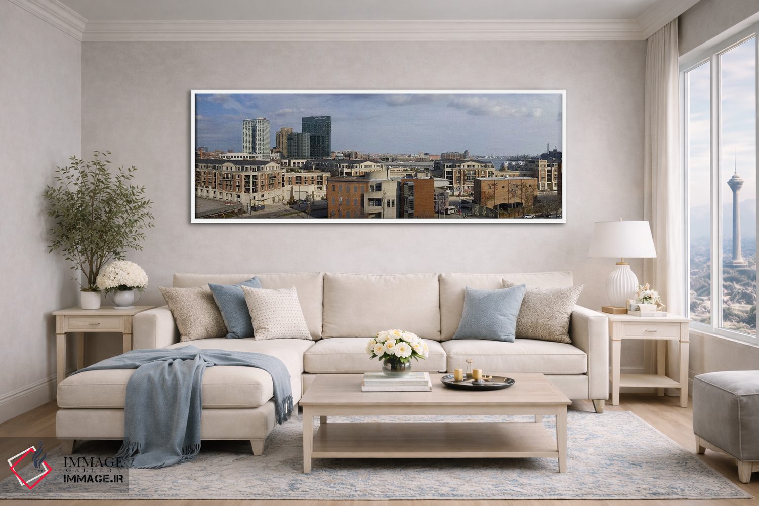 تابلو دکوراتیو Inner Harbor, Baltimore, Maryland, USA 2009 #2,ساختمان… اثر پانورامیک ایمجز - D4W