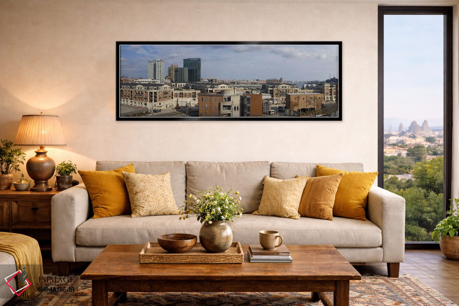 تابلو دکوراتیو Inner Harbor, Baltimore, Maryland, USA 2009 #2,ساختمان… اثر پانورامیک ایمجز - D6B