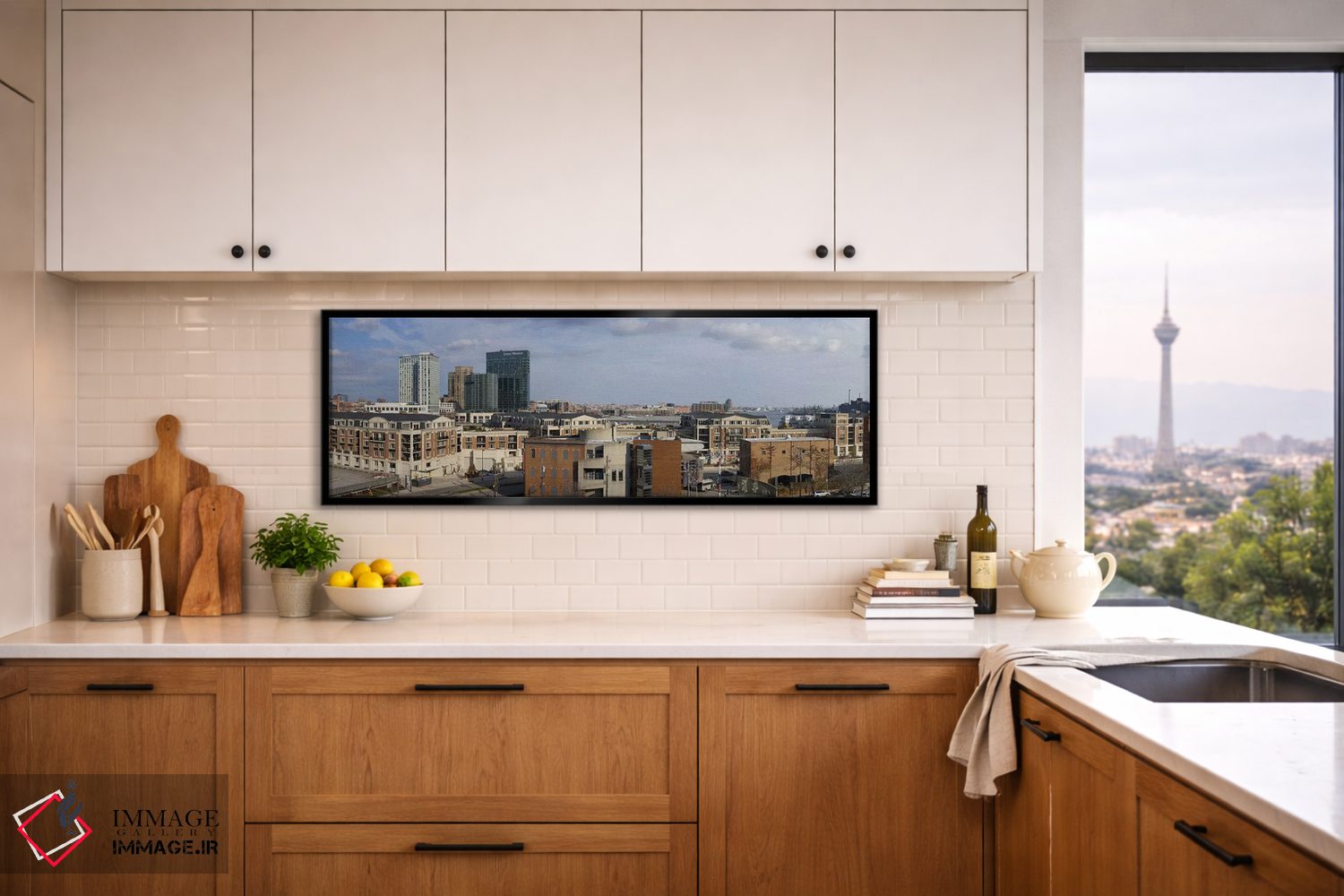 تابلو دکوراتیو Inner Harbor, Baltimore, Maryland, USA 2009 #2,ساختمان… اثر پانورامیک ایمجز - D5B