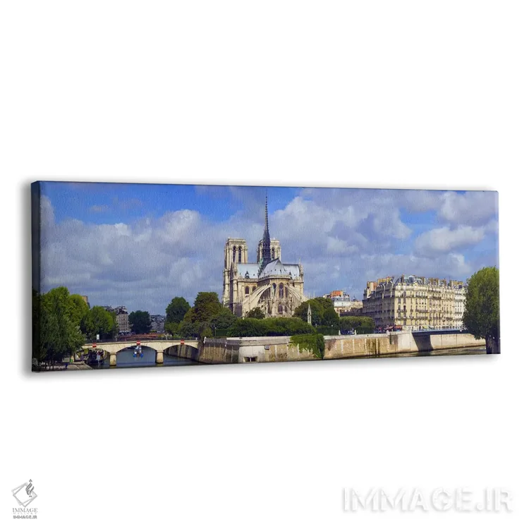 تابلو دکوراتیو Notre Dame Cathedral, Seine River, Paris, Ile-de-France… اثر پانورامیک ایمجز - نمای پرسپکتیو محصول