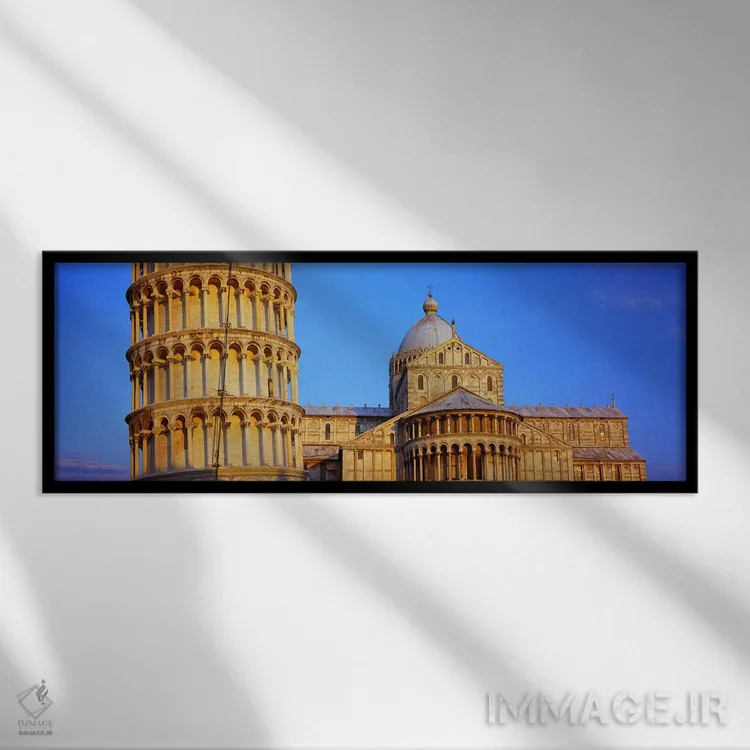 تابلو دکوراتیو Pisa Cathedral, Leaning Tower Of Pisa, Piazza Dei Mirac… اثر پانورامیک ایمجز - نمای قابدار مشکی