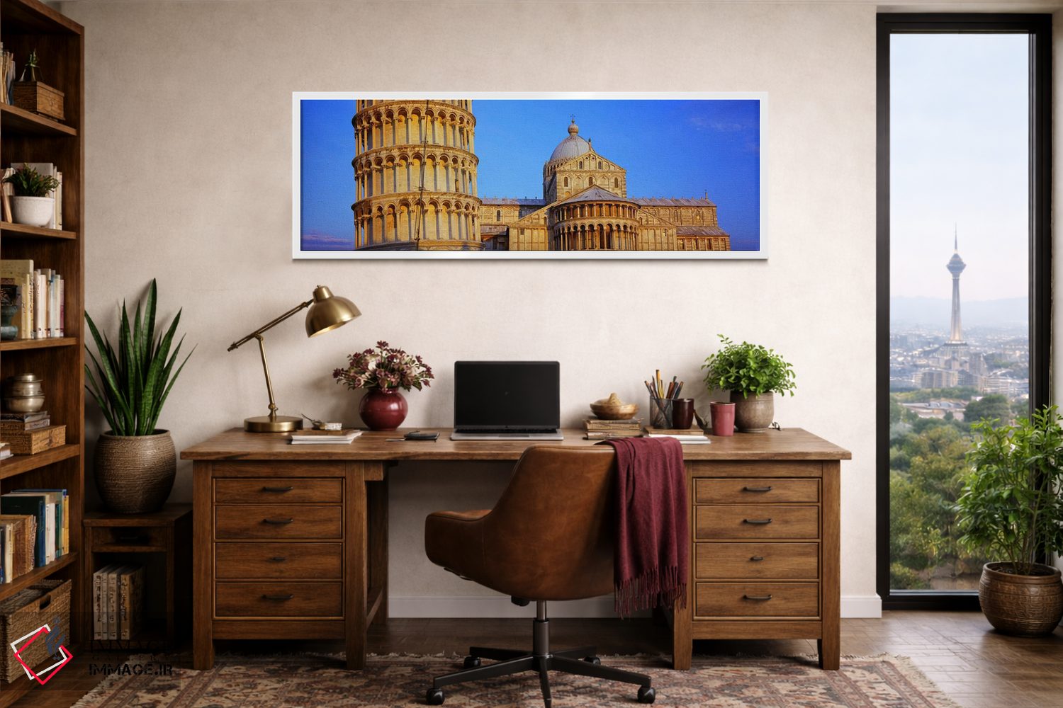 تابلو دکوراتیو Pisa Cathedral, Leaning Tower Of Pisa, Piazza Dei Mirac… اثر پانورامیک ایمجز - D1W