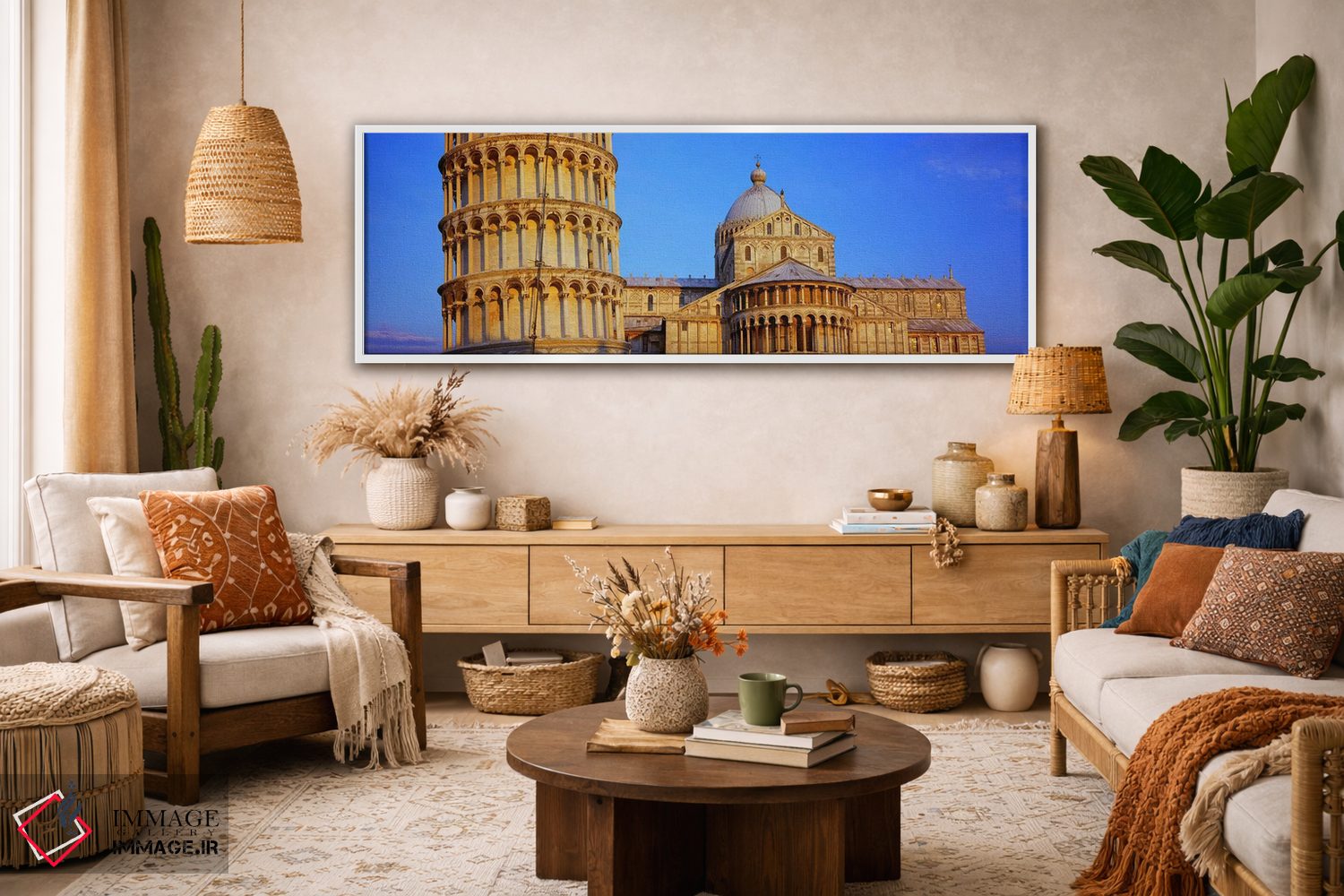 تابلو دکوراتیو Pisa Cathedral, Leaning Tower Of Pisa, Piazza Dei Mirac… اثر پانورامیک ایمجز - D2W