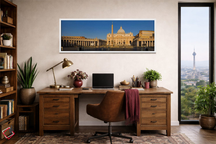 تابلو دکوراتیو St. Peter's Basilica, St. Peter's Square, Vatican city… اثر پانورامیک ایمجز - D1W
