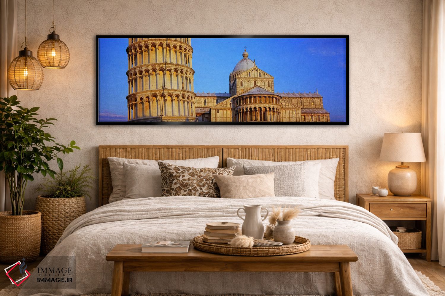 تابلو دکوراتیو Pisa Cathedral, Leaning Tower Of Pisa, Piazza Dei Mirac… اثر پانورامیک ایمجز - D5B