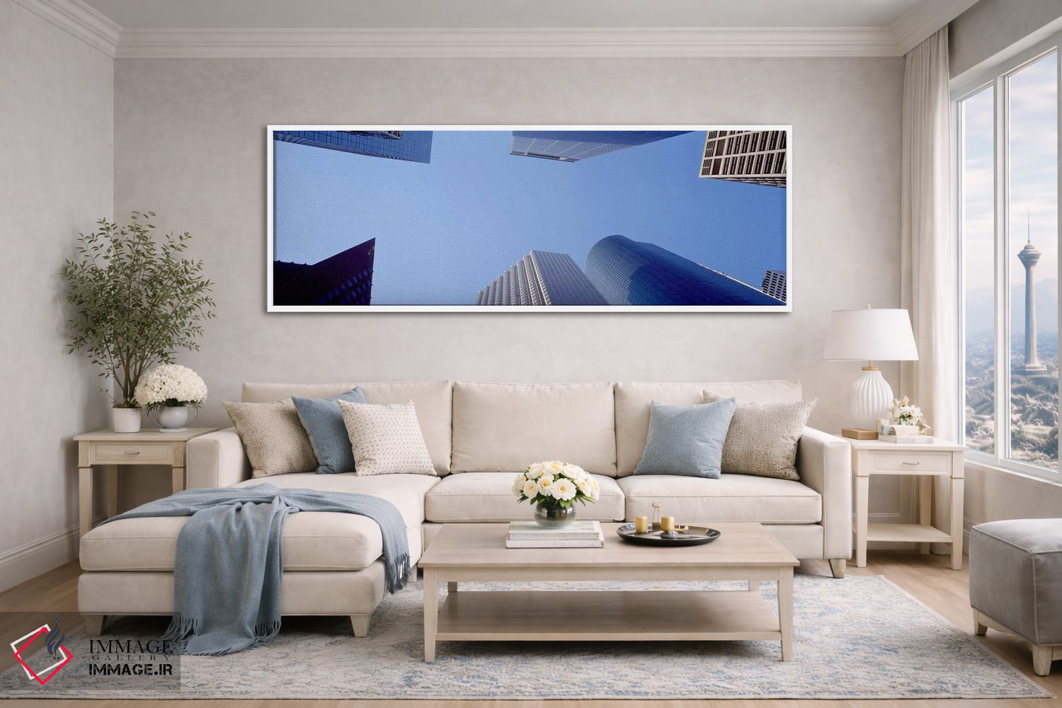 تابلو دکوراتیو Houston, Texas, USA #2,نمای روبه پایین آسمان خراش ها در… اثر پانورامیک ایمجز - D4W