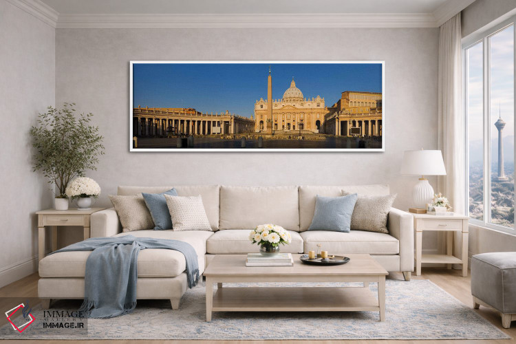 تابلو دکوراتیو St. Peter's Basilica, St. Peter's Square, Vatican city… اثر پانورامیک ایمجز - D4W