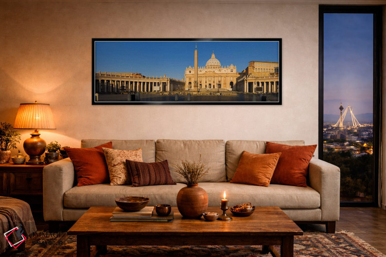 تابلو دکوراتیو St. Peter's Basilica, St. Peter's Square, Vatican city… اثر پانورامیک ایمجز - D5B