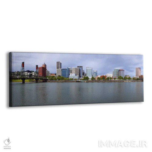 تابلو دکوراتیو Willamette River, Portland, Oregon, USA,پل هاوتورن و پل… اثر پانورامیک ایمجز - نمای پرسپکتیو محصول