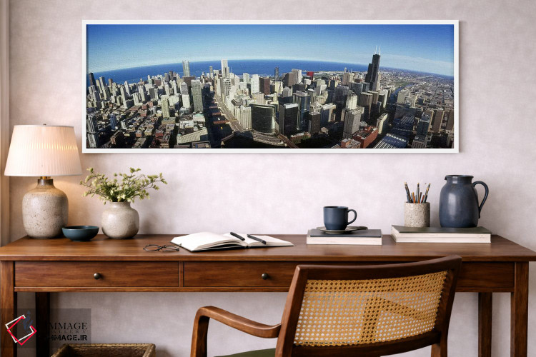 تابلو دکوراتیو Chicago, Cook County, Illinois, USA 2010 #3,نمای هوایی… اثر پانورامیک ایمجز - D1W