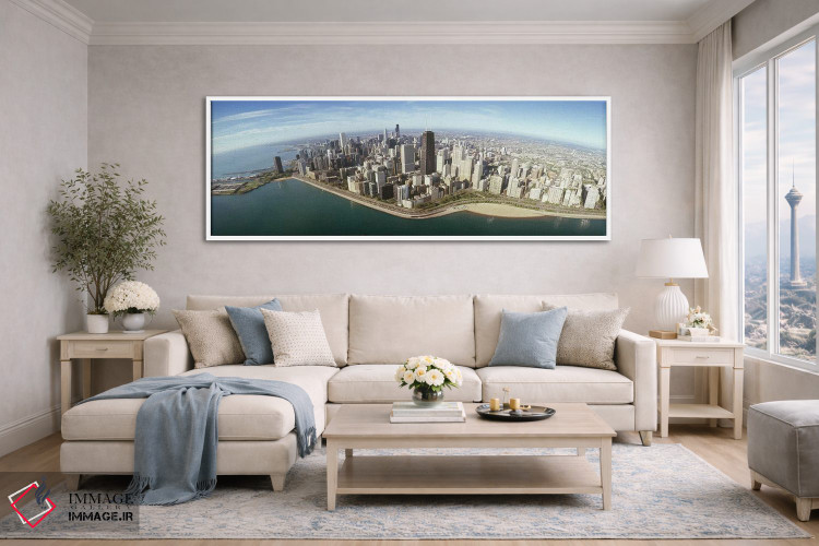 تابلو دکوراتیو Chicago, Cook County, Illinois, USA 2010,نمای هوایی از… اثر پانورامیک ایمجز - D4W