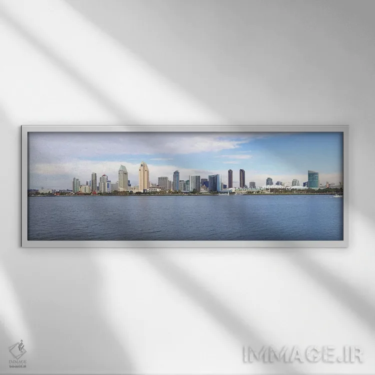 تابلو دکوراتیو San Diego, San Diego County, California, USA,ساختمان ها… اثر پانورامیک ایمجز - نمای قابدار سفید